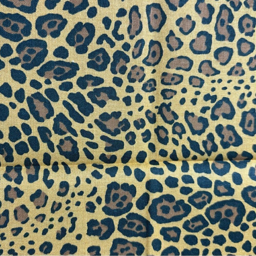 NEW Brown Cheetah Print Fat Quarter 18” x 21”